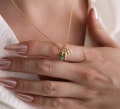 Custom Tiny Initial Necklace with Birthstone, Personalized Letter Necklace,Minimalist Jewelry,Birthday Gift For Her, Christmas Gift for Mom