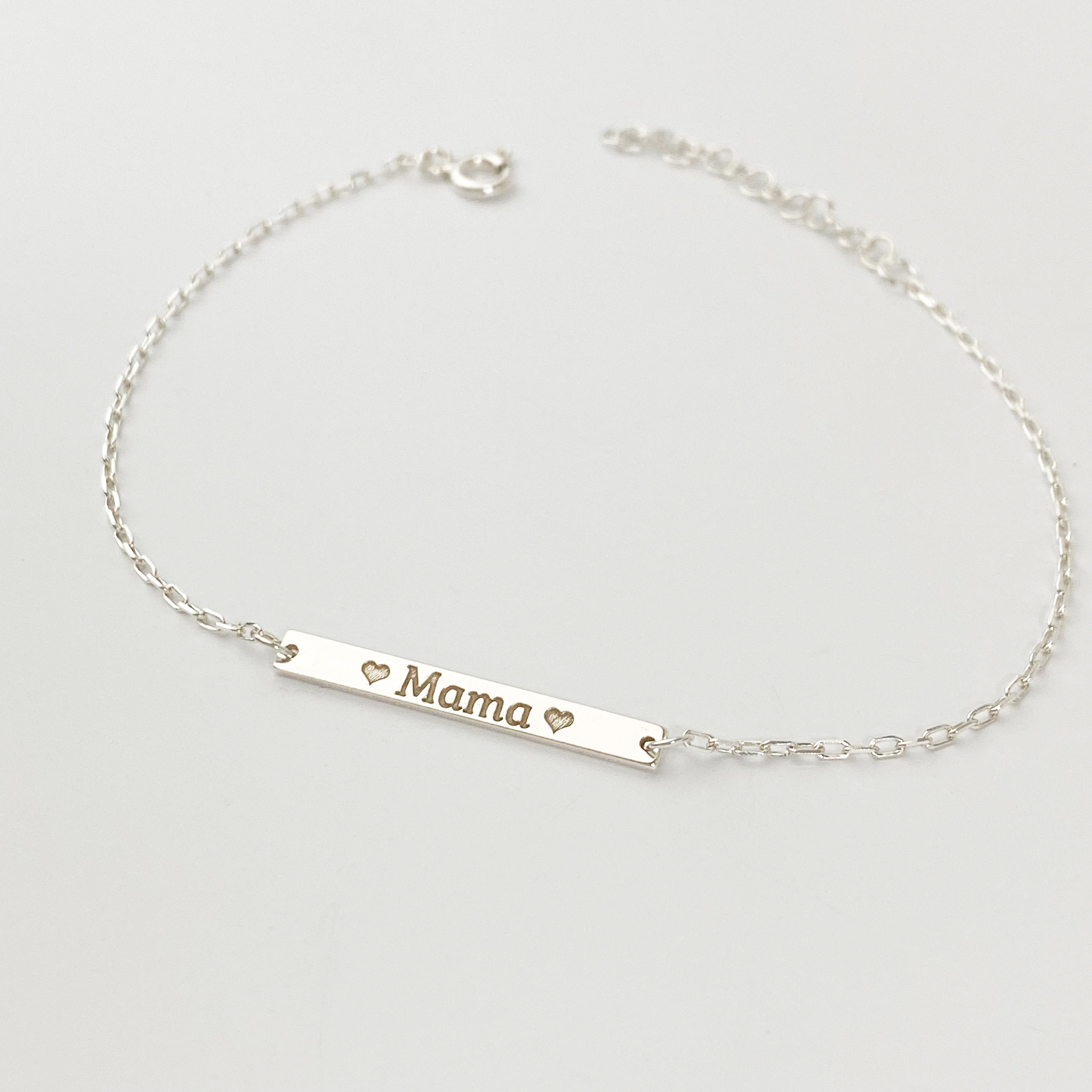 Baby Name Bracelet Engraved Bracelet Custom Bracelet for Etsy