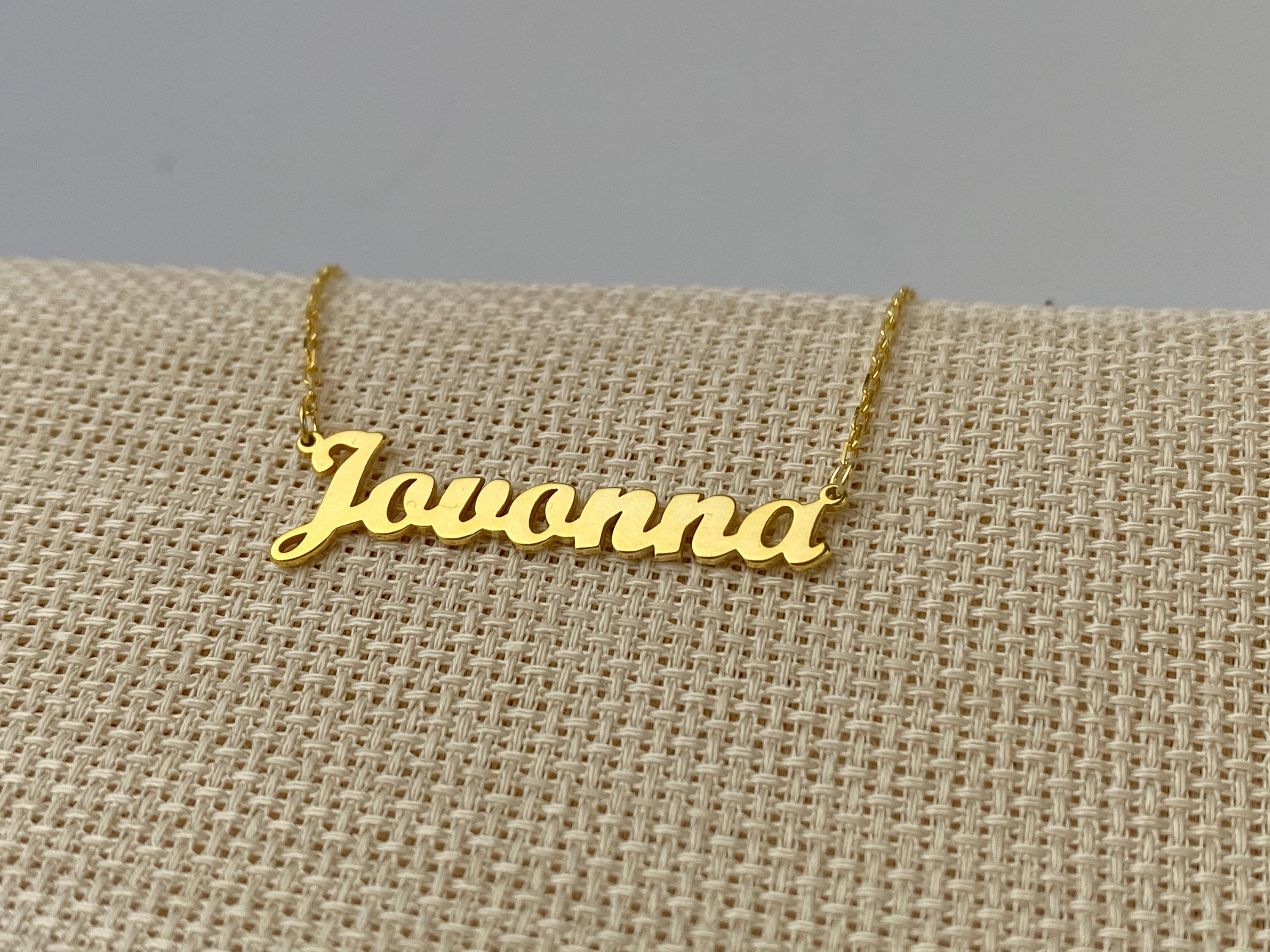 Name Necklace Gold Personalized Name Jewelry Bridesmaid Etsy