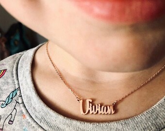 Name Necklace Gold Personalized Jewelry 