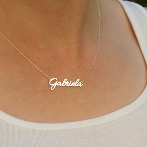 Gold Name Necklace, Personalized Jewelry, Bridesmaid Gift, Custom Name Necklace, Dainty Name Necklace, Necklaces For Women, Birthday Gifts