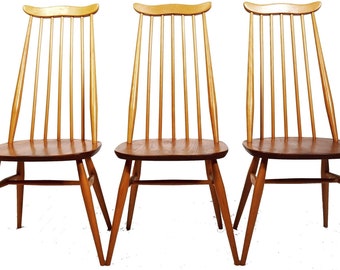 Lucian Ercolani Ercol Goldsmith Beech and Elm Windsor Dining Chairs Price Per Chair - 1960's Made in England Read Shipping Info