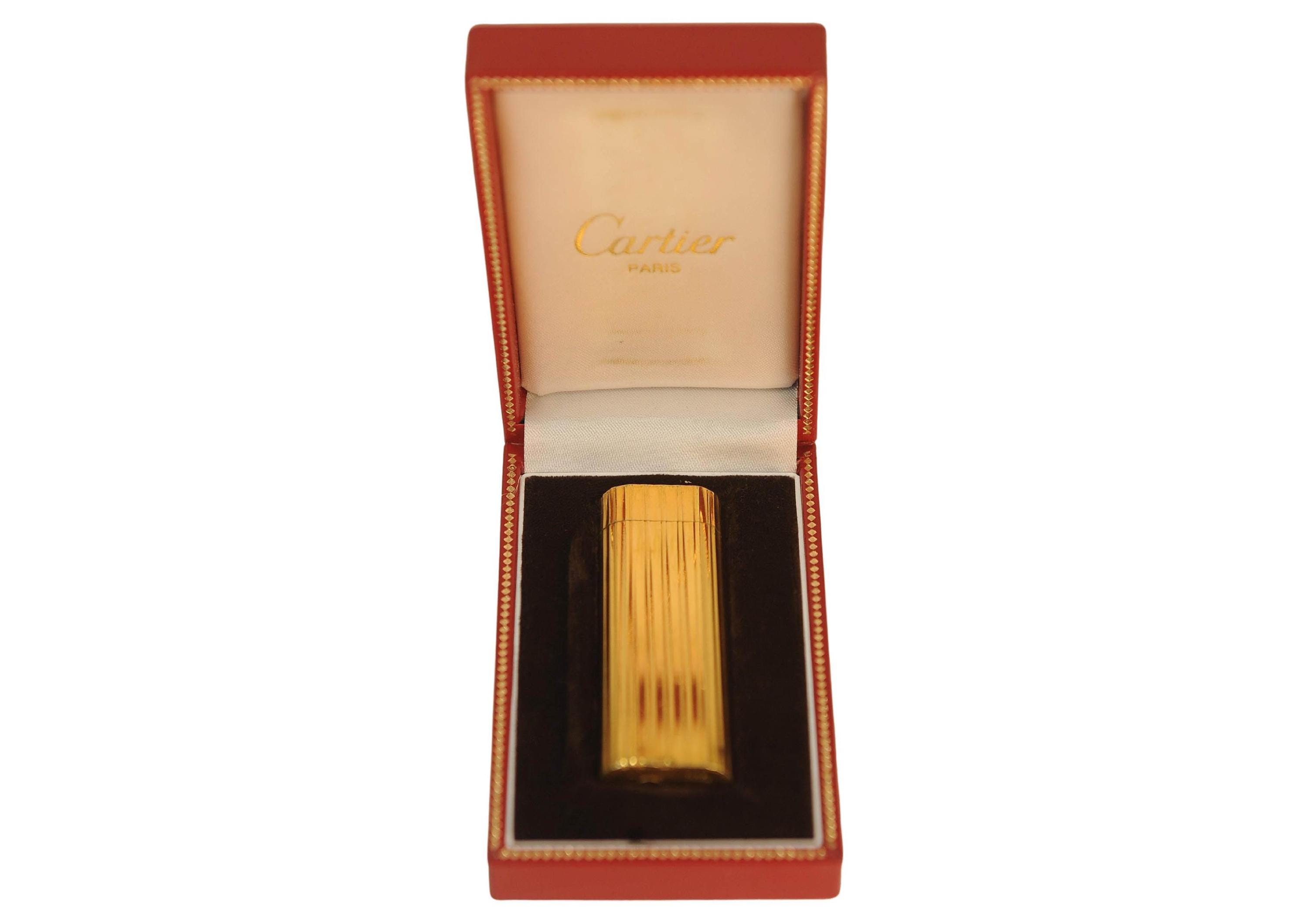 cartier cigarette Vintage Sterling Silver Case CARTIER Carved Black Onyx Cigarette