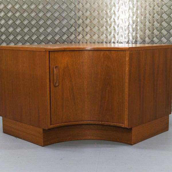 GPlan teak "Fresco" Corner unit storage and two x G Plan vinyl Cabinets with delivery to Wrexham, Nr Wales
