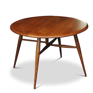 Ercol soffbord i alm och bok: Modern stil i mitten av århundradet, handgjort i England