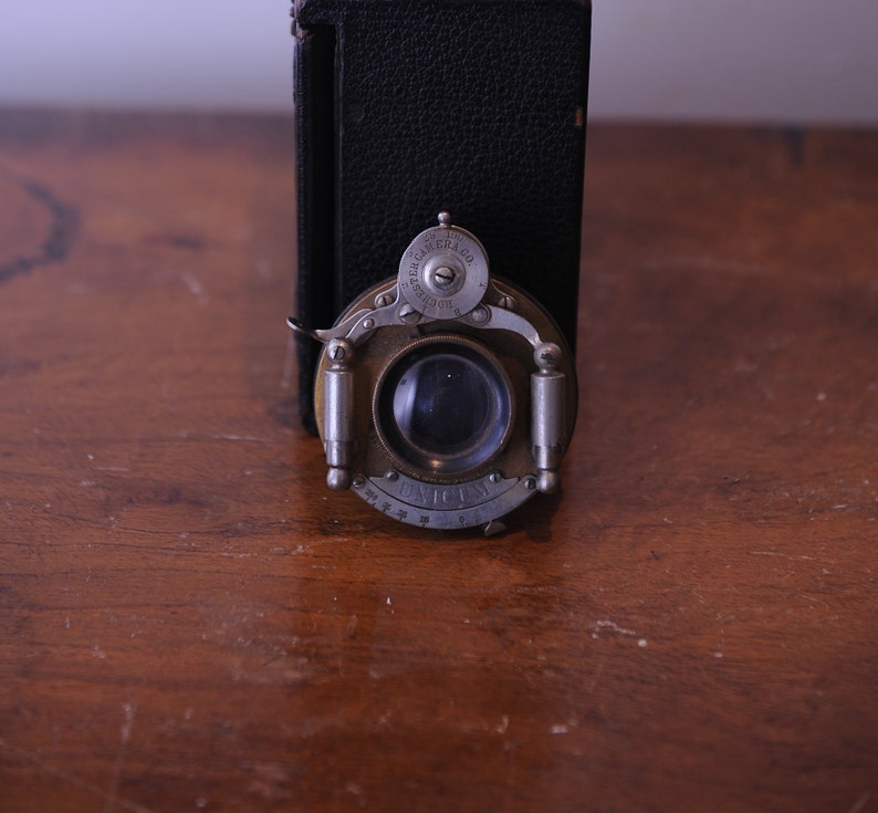 PAT Jan 6.91 antique camera lens Rochester Camera Co Unicum Brass Camera Lens Bausch /& Lomb optical company