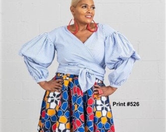 Ankara Maxi Skirt with Pockets