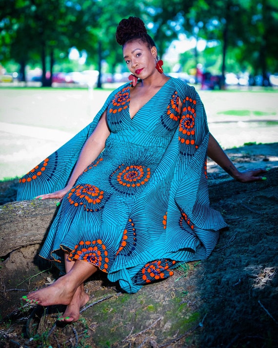 Ankara Flared Sleeves Crop Top