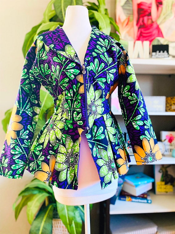 Ankara Peplum Jacket