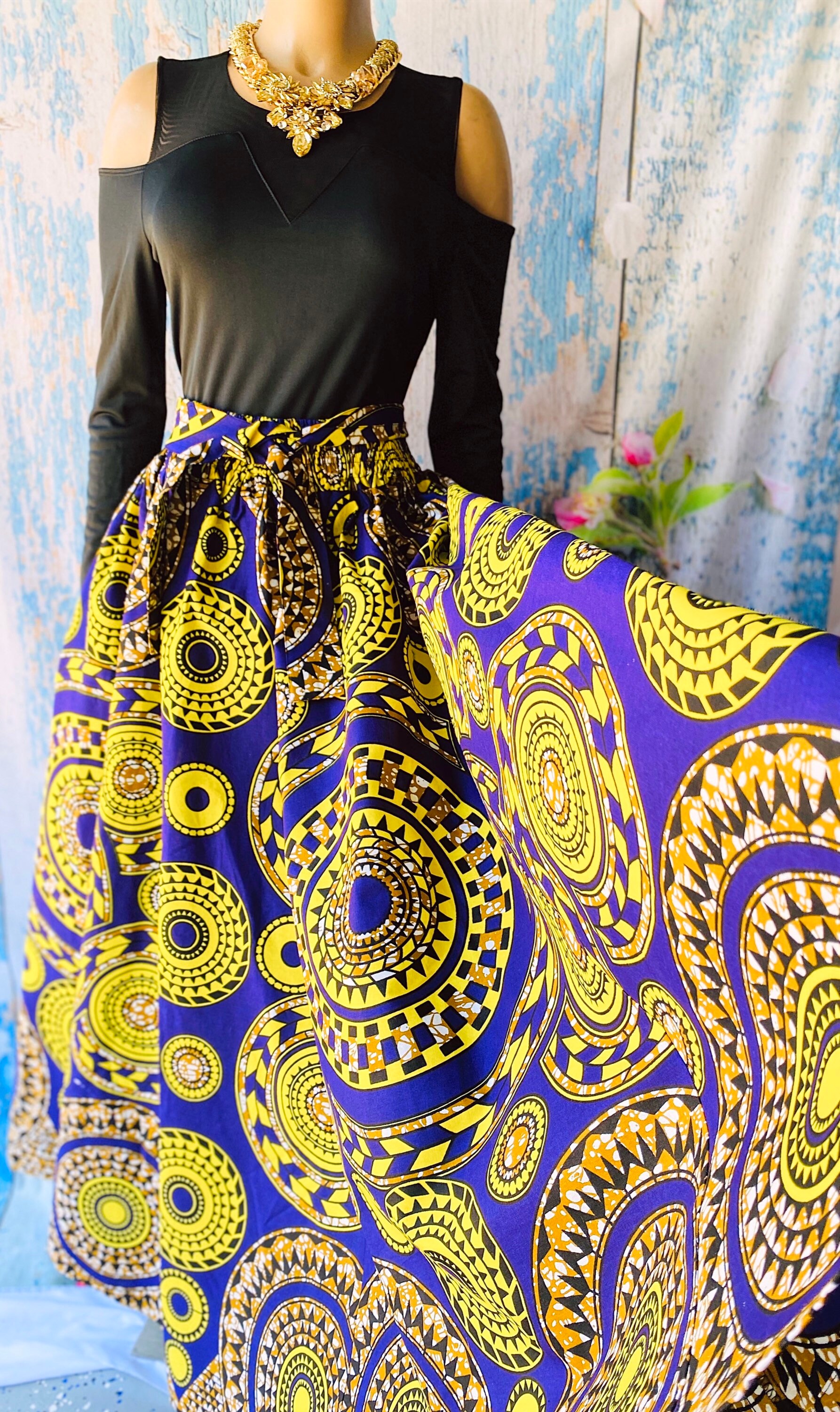 ankara maxi skirts designs