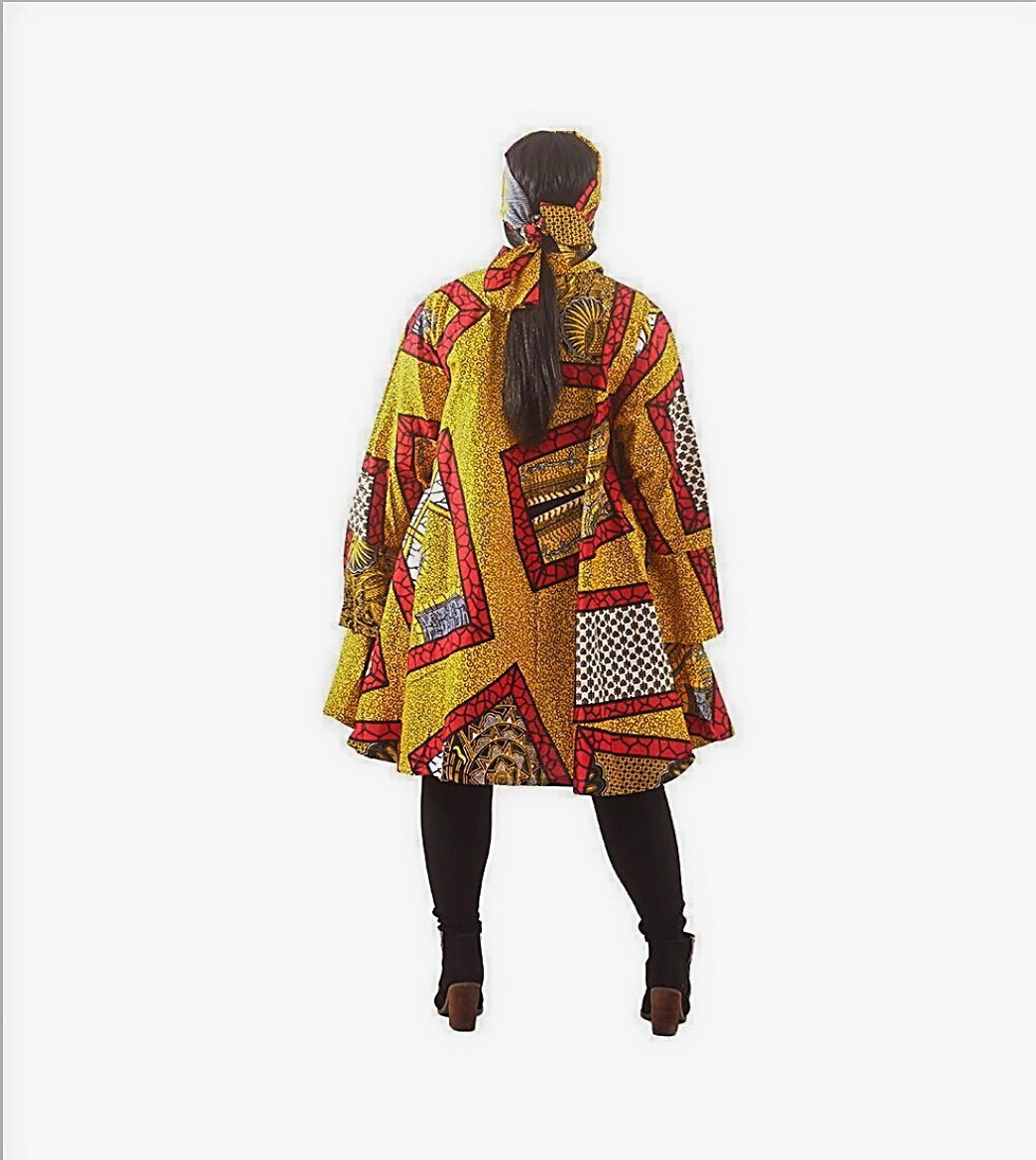 Umbrella Jacket: African Print