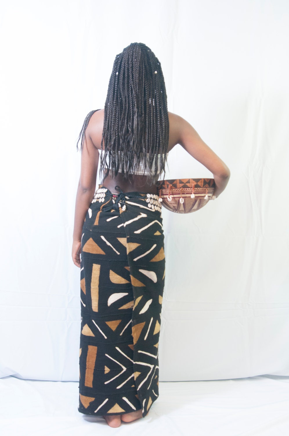 Mud Cloth Wrap Skirt