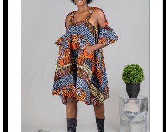 cold shoulder ankara styles