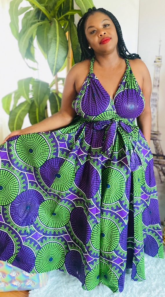 Ankara Print Infinity Dress