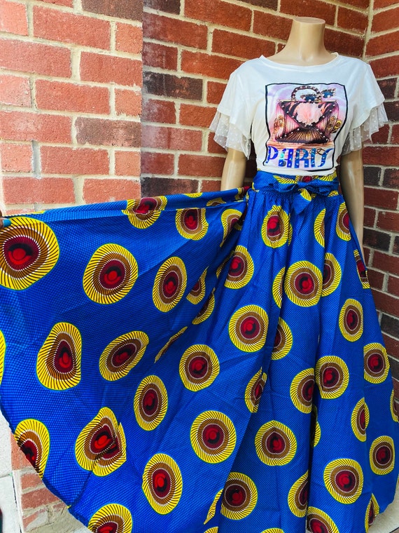African Print Maxi Skirt