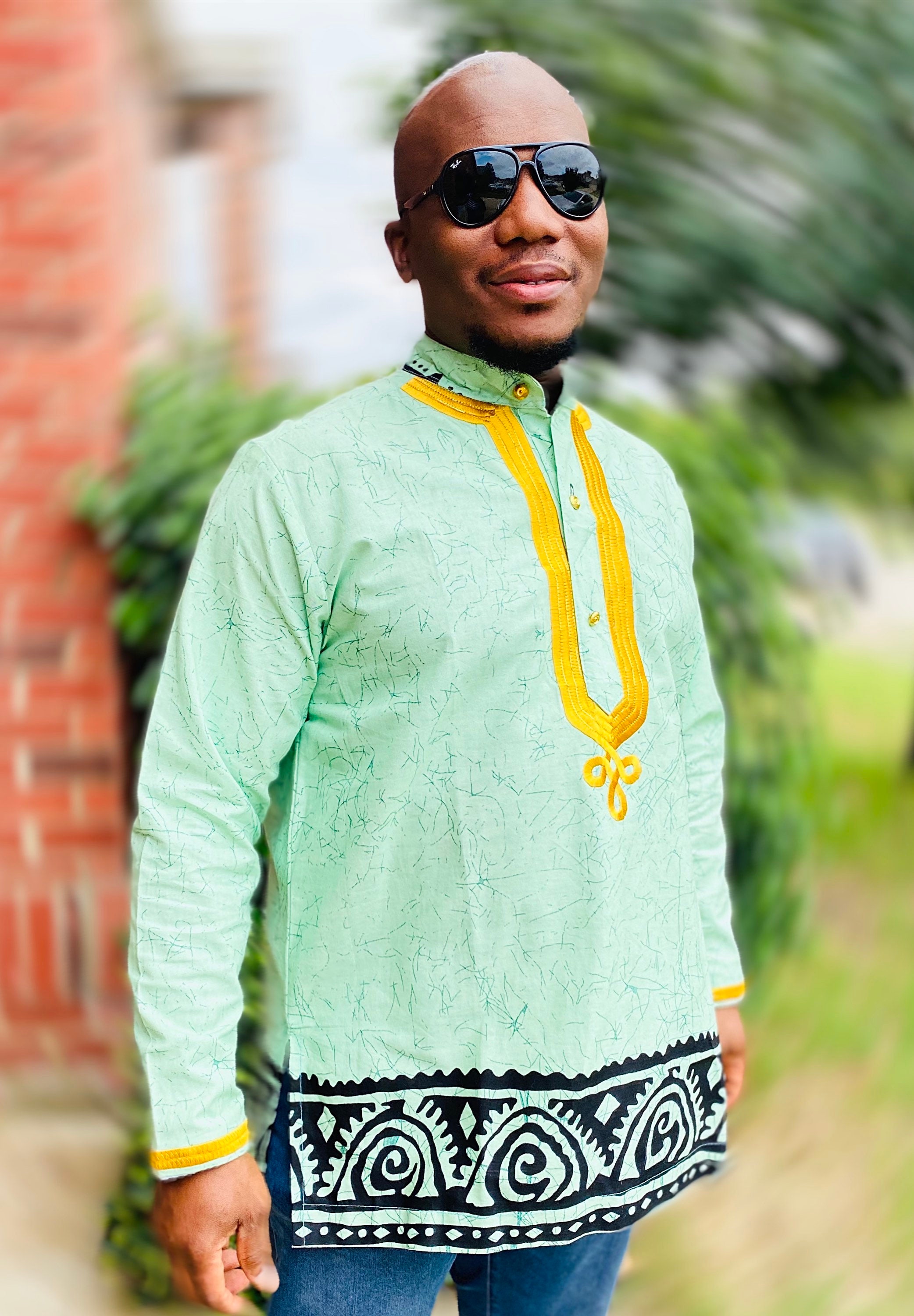 ankara dress shirt