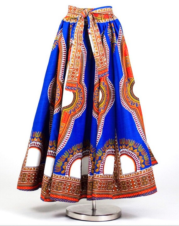 Ankara Maxi Skirt with Pockets