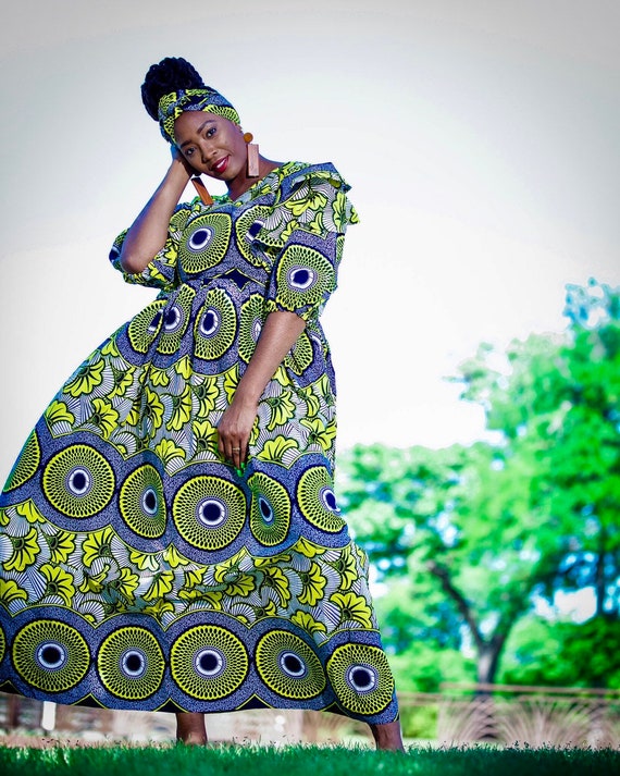 Queen Fit and Fared Ankara Dress