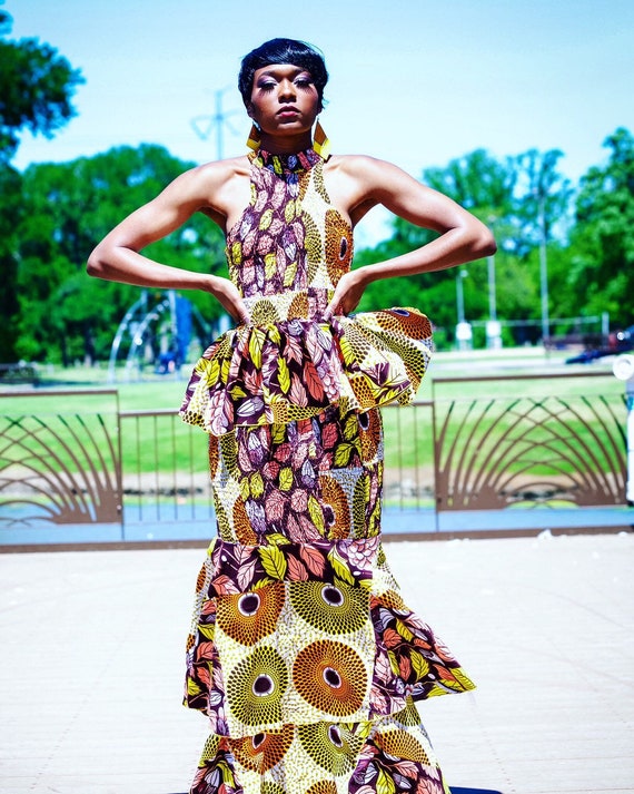 Ankara Sweet and Sassy Elastic Fitted Top and Skirt