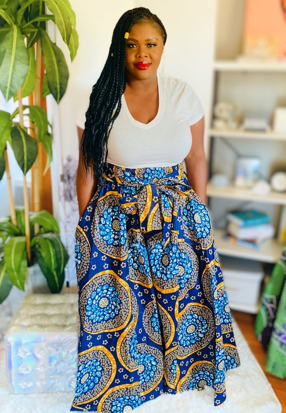 Palazzo African Print Pants