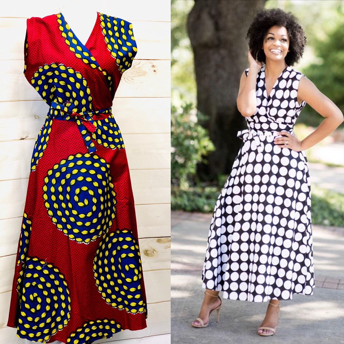 sleeveless african dress