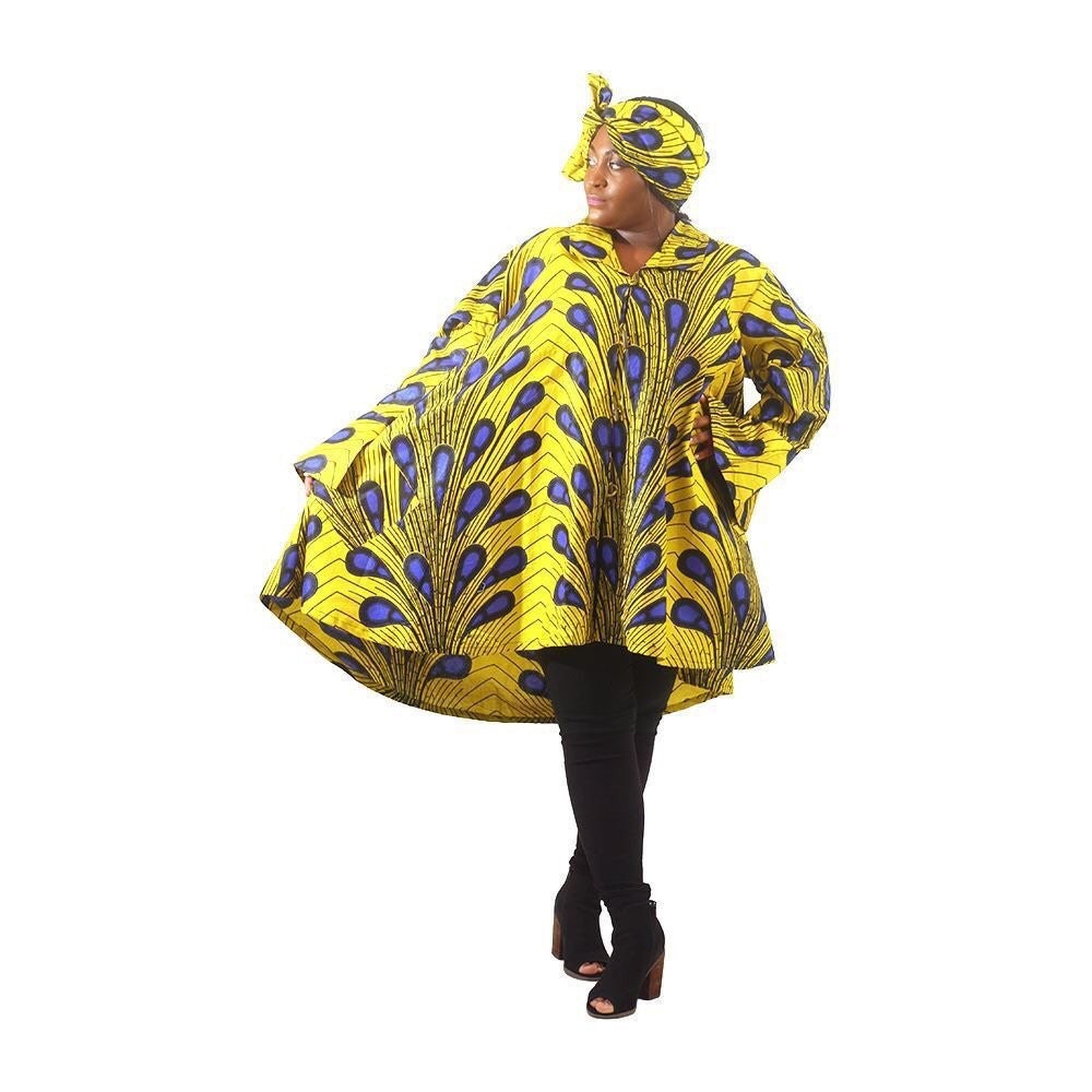 Umbrella Jacket African Print