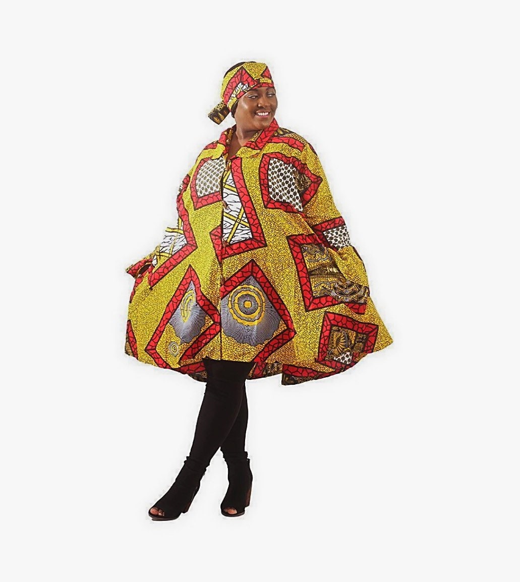 Umbrella Jacket African Print