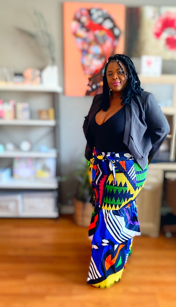 Mermaid Ankara Layered Skirt