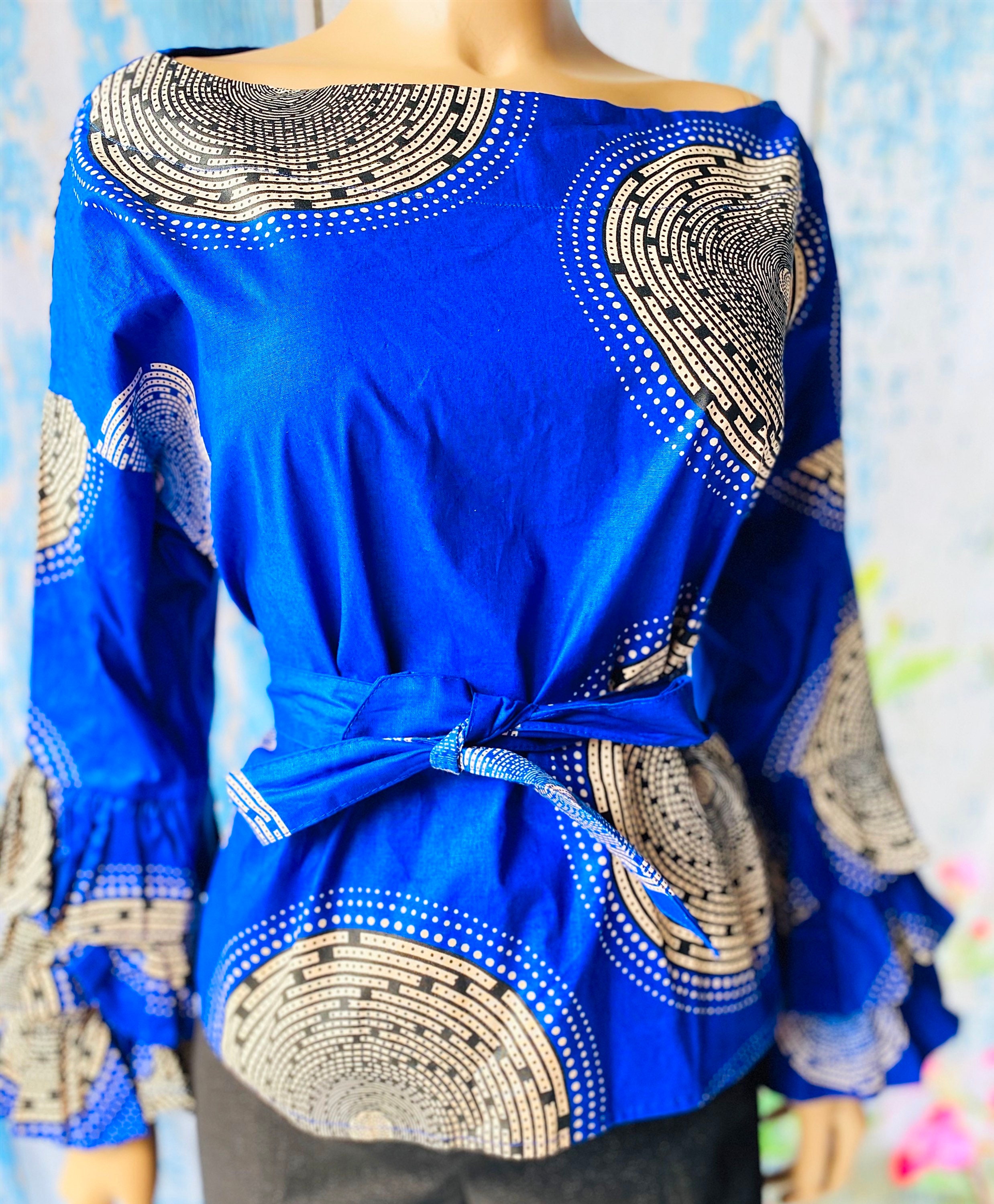 bell sleeve ankara tops