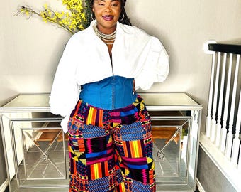 Palazzo African Print Pants
