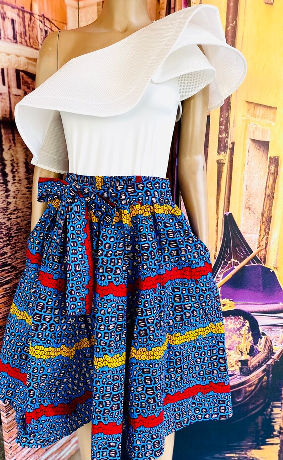African Print Maxi Skirt