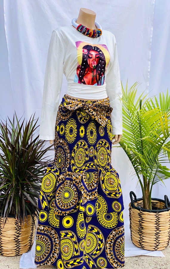 Ankara mermaid skirt hotsell
