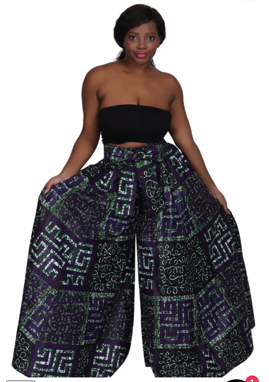Amalah palazzo pants (Brown prints) main image 1