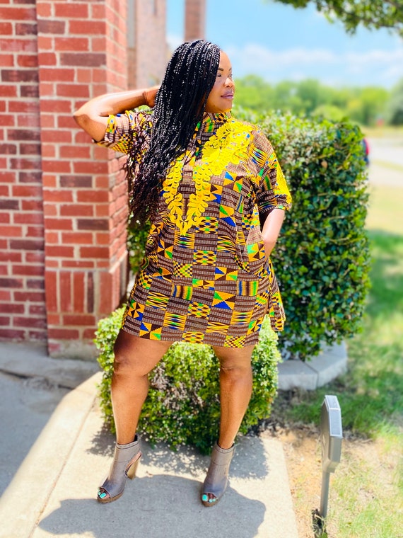 Embroidery Kente Kurta