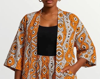 Ankara Jacket with Shorts set