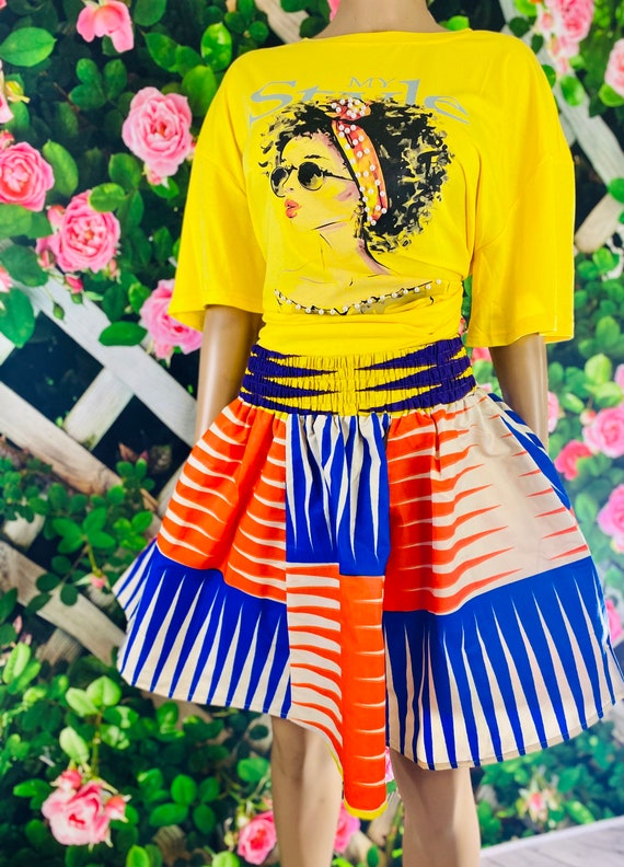 Ankara Mini Skirt