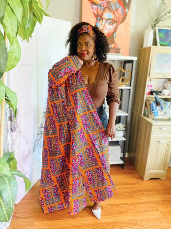 Ankara Long Duster Jacket