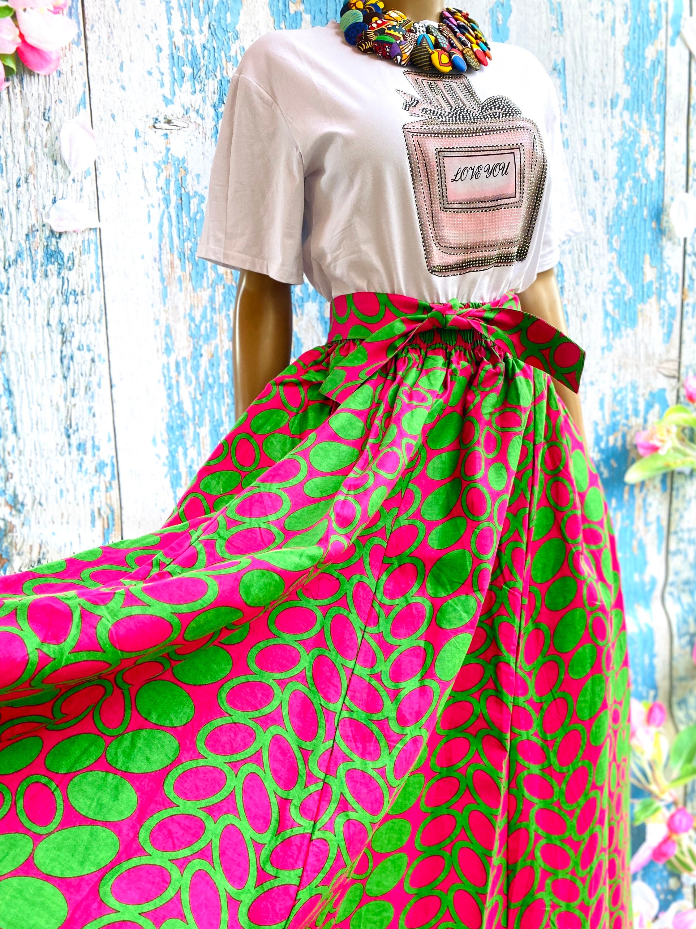 maxi skirts printed