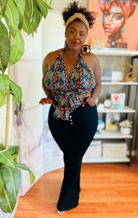 Ankara Halter Top