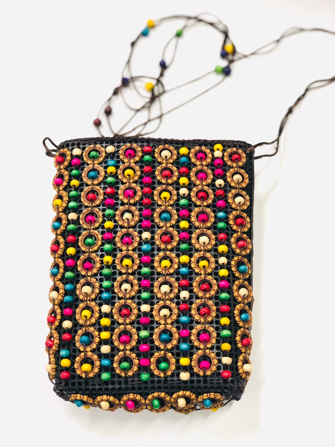 Handmade Beaded Crossbow Purse