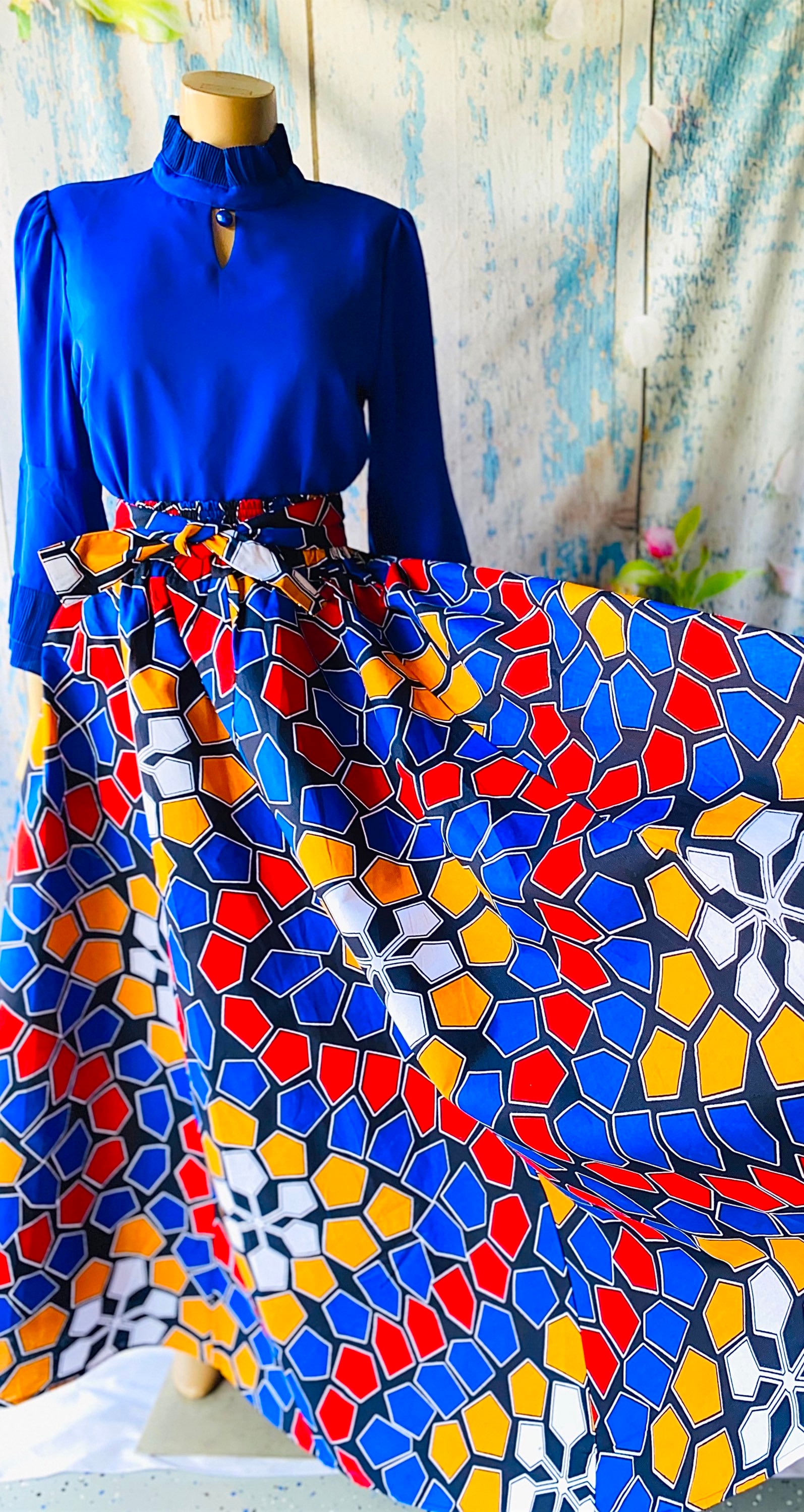 ankara maxi skirts designs