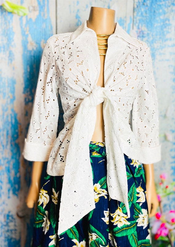 Lace Wrap Blouse