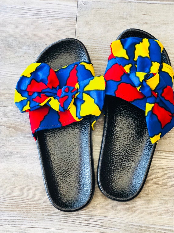 ankara slippers styles
