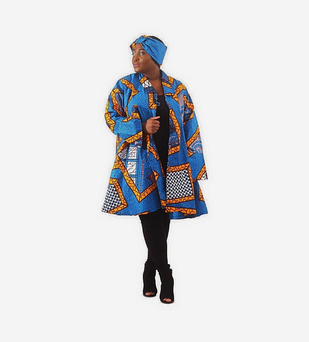 Umbrella Jacket African Print
