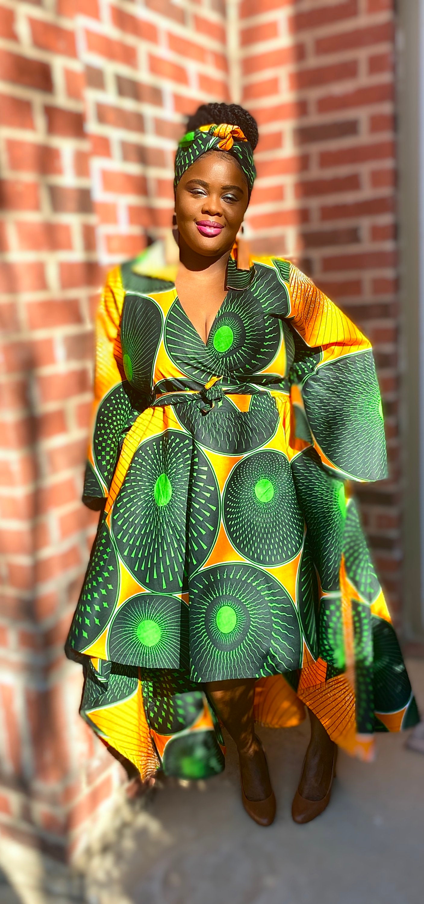 Ankara Wrap Dress | Etsy