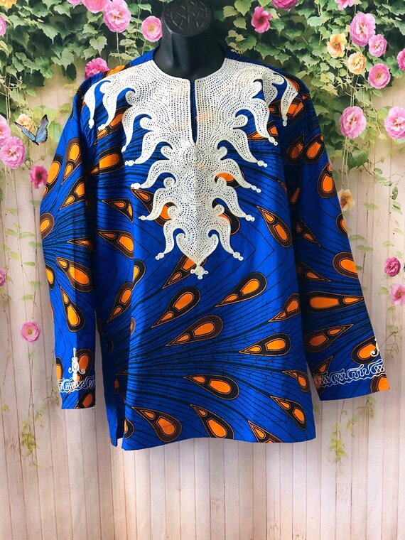 Peacock Embroidery Men's Shirt