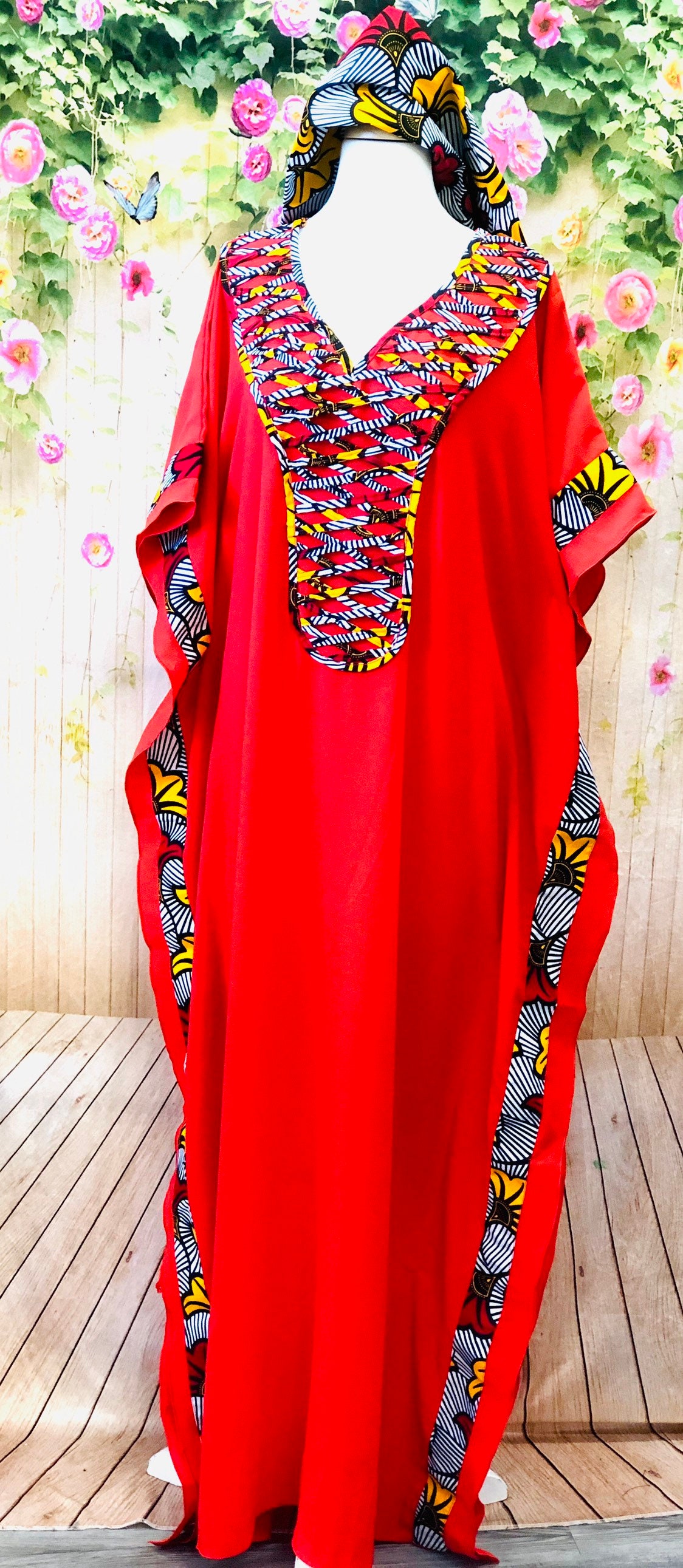 ankara caftan gown