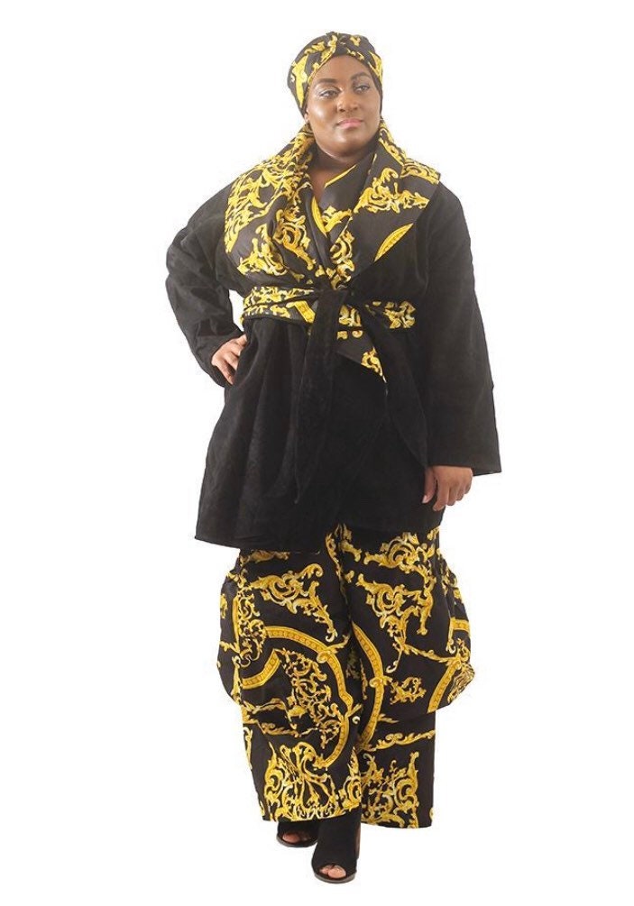 Reversible Suede Jacket & Palazzo Pants