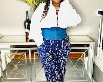 Mud Print Harem Pants