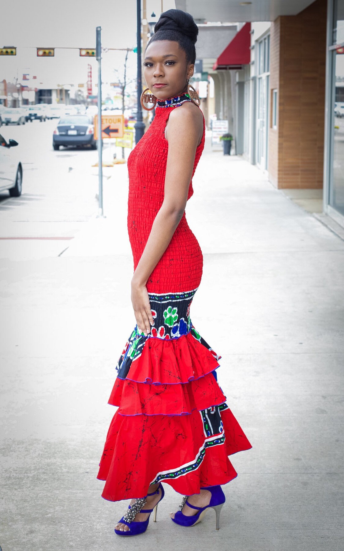 elastic gown design